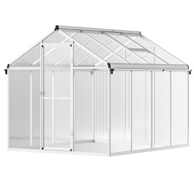 Chilli Seating Chilli 8 X 6Ft Aluminium Frame GreenhouseWith Foundation from B&Q