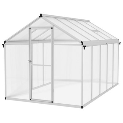 Chilli Seating Chilli 10 X 6Ft Aluminium Frame Walk-In GreenhouseWith Foundation from B&Q