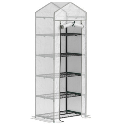 Chilli Seating Chilli 193Cm Five Shelf Mini GreenhouseWhite from B&Q