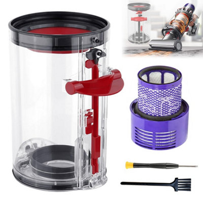 Dyson V10 Dust Bin Canister & Filter Sv12 Big Container Bucket Absolute Vacuum from B&Q