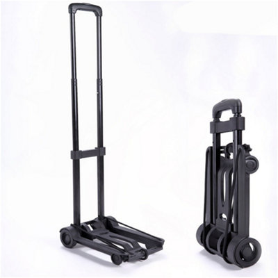 40Kg Collapsible Folding Hand Truck Dolly Portable Trolley Luggage Push Cart Uk from B&Q