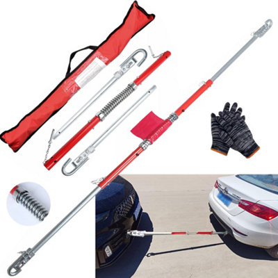 3 Ton 3000Kg Towpole Car Van Recovery Towing Bar Tow Pole+ Damper Spring + Bag from B&Q