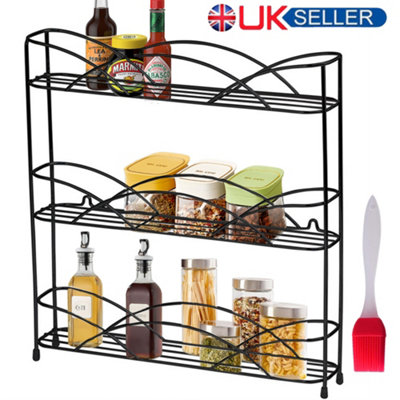  - Buckingham 3-Tier Freestanding Spice Rack & Kitchen Jar Organiser