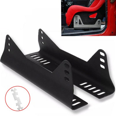 Universal Steel Side Mount Brackets Pair For Racing & Bucket Car Seats from B&Q