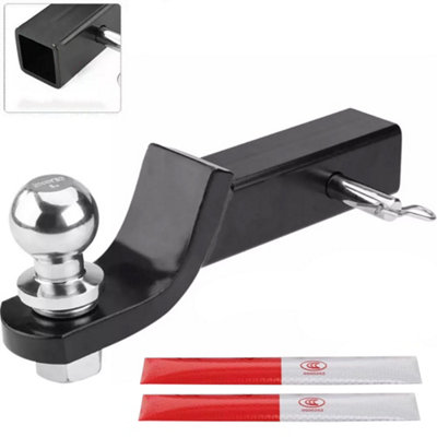 - 2" Inch Towbar Tongue Tow Bar Ball Mount Hitch Trailer 4Wd Car Caravan Boat 50mm