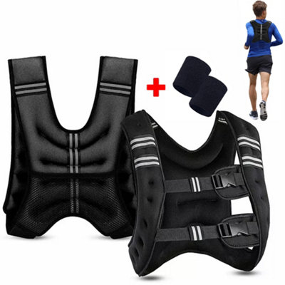 10Kg Weighted Vest Gym Exercise Fitness Strength Sports Training Weight Loss from B&Q