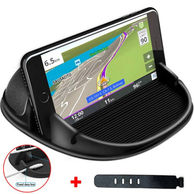 Car Dashboard Phone Holder MatAnti-Slip Silicone Mount For Mobile & Gps from B&Q