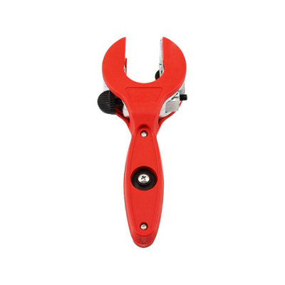 Red New Ratcheting Tubing Cutter Tool Copper Pipe Ratchet TubeTube Cutter 8-29mm from B&Q