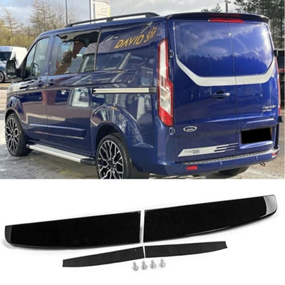Gloss Black Rear Roof Spoiler For Ford Transit Custom (2012-2020)Twin Barn Doors from B&Q