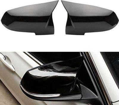 Glossy Black Mirror Covers For Bmw F20 F30 F32 F36 X1 SeriesPair