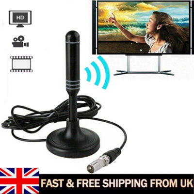 B&Q Portable Indoor Digital Tv Aerial - High Gain Hd 4K Freeview