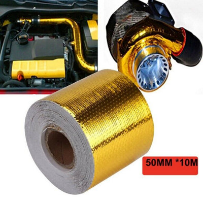 50mm X 10M Self-Adhesive Gold Aluminium Heat Shield Tape from B&Q