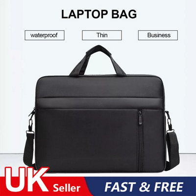 B&Q 15.6 Inch Laptop Pc Waterproof Shoulder Bag Carrying Soft Notebook Case Cover Uk