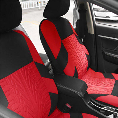 9Pcs Universal Car Seat Covers Protectors Full Set Fabric Front Rear Washable Uk from B&Q