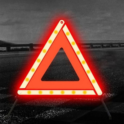  - Large Warning Car Triangle Reflective Road Emergency Breakdown Safety Hazard