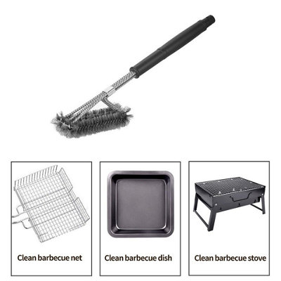 Bbq Grill Brush Barbecue Grate Cleaner Stainless Steel For Rack Burner from B&Q