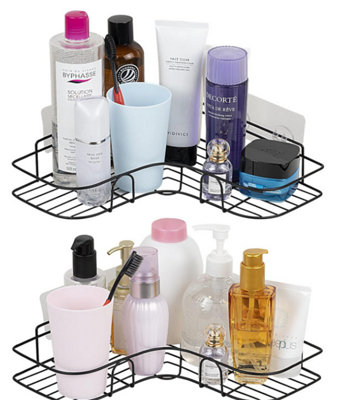 2X Shower Corner Shelf Bathroom Storage Rack Shower Caddy Organiser Tidy Tray from B&Q