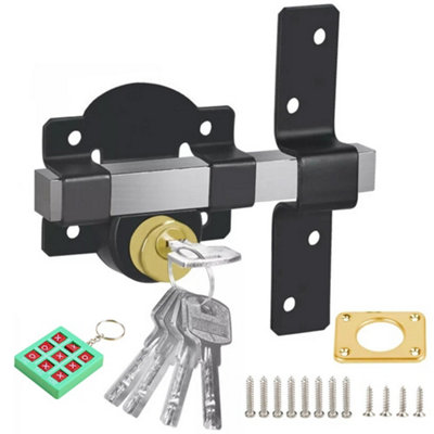  - Security Garden Shed Gate Lock Long Throw Locking Double Locking 50mm