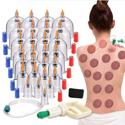 32Pcs Cupping Vacuum Massage Cups Set Therapy Health Acupuncture Suction Magnet from B&Q