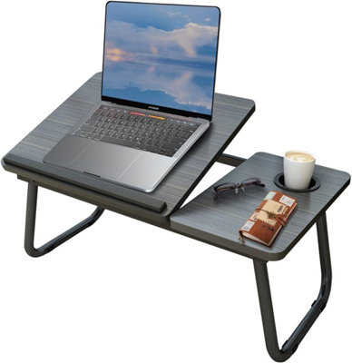 Folding Laptop Table Stand Bed Tray Sofa Lap Portable Computer Desk Breakfast from B&Q