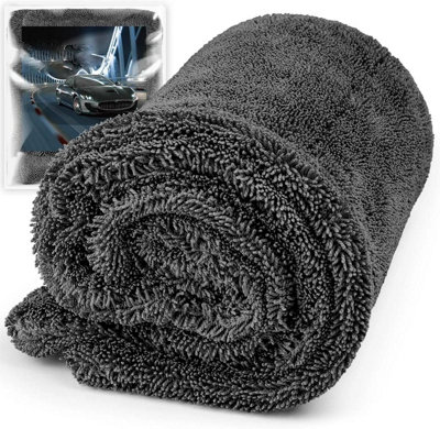 B&Q Car Drying Towel 1200Gsm Microfibre Super Absorbent Drying Towel Extra Large B&Q