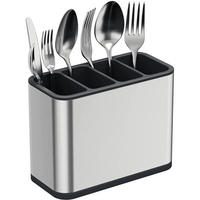 Storage Rack Spoon Holder Fork Kitchen Cutlery Organizer Box Chopsticks Drainer from B&Q