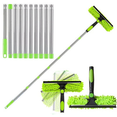 4.5M Telescopic Extendable Window Cleaner Equipment Glass Cleaning Squeegee from B&Q