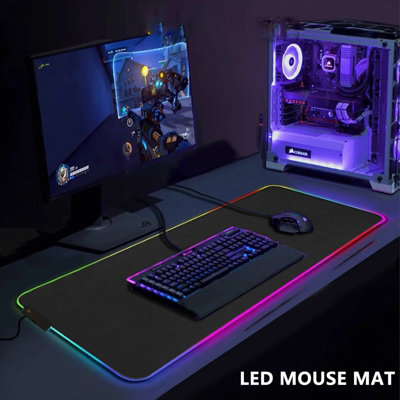 90X40Cm Anti-Slip Extra Large Gaming Mouse Mat Desk Pc Laptop Keyboard Pad. from B&Q