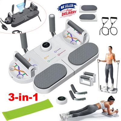 Portable Push Up Board Core Muscle Training Workout Equipment Home Gym Exercise from B&Q