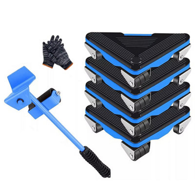 Heavy Duty Furniture Shifter Lifter Wheels Moving Slider Mover Removal Set Tool from B&Q