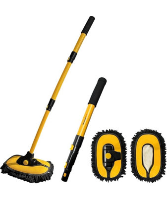  - Adjustable Telescopic Car Wash Brush Kit Vehicle Cleaning Tool Mop Long Handle