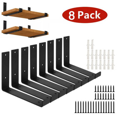 Shelf Brackets Rustic Heavy Duty Industrial Scaffold Board Shelf Wall Brackets from B&Q
