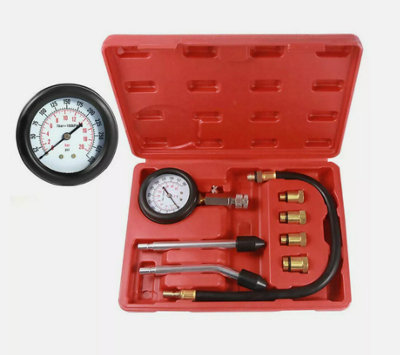 Petrol Engine Cylinder Pressure Tester Compression Gauge Test Kit For Car New from B&Q
