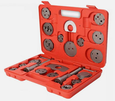 23Pc Auto Car Universal Disc Piston Caliper Brake Rewind Wind Back Tool Kit Set from B&Q