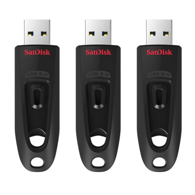 Sandisk 32 Gb Usb 3.0 Flash DriveStickMemory With Transfer Speeds Up To 130 Mb / SPassword ProtectionRescuepro Software from B&Q