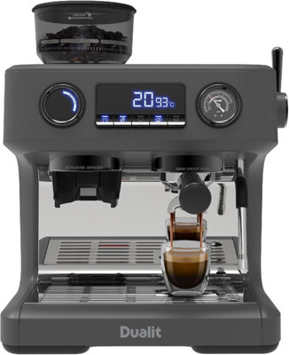 Dualit Espressivo Pro Espresso Coffee Machine With Built-In Grinder & Hopper from B&Q