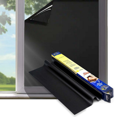 Temporary Blinds For WindowsStatic Black Out BedroomTravelsOffice& Nursery Room8 Metres Blackout Blind By Magic from B&Q