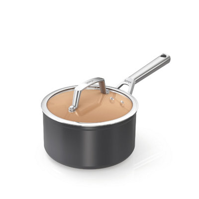 Extended Life 20Cm Ceramic Saucepan - Size: 17 X 39 X 20.80Cm - Wilko Grey Ninja - Image 5