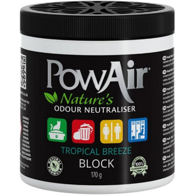 Powair Nature's Odour Neutraliser Block- Tropical Breeze 170G from B&Q