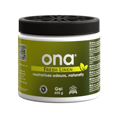 Ona Odour Neutraliser Eliminator Gel Fresh Linen 400G from B&Q