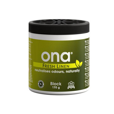Ona Odour Neutraliser Eliminator Block Fresh Linen 170G from B&Q