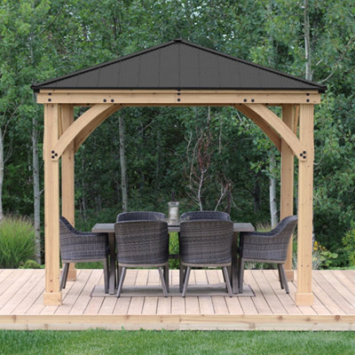 Meridian Gazebo 10Ft X 10Ft (3M X 3M) from B&Q