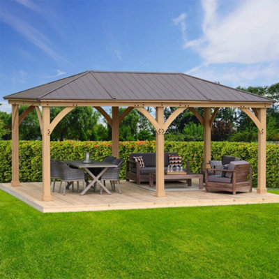 Meridian Gazebo 12Ft X 20Ft (3.7 X 6.2M) from B&Q