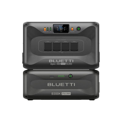 Bluetti Solar Generator Apex 300 With B300K Expansion Battery5530Wh Capacity3840W OutputFor Home BackupElectric Heaters from B&Q