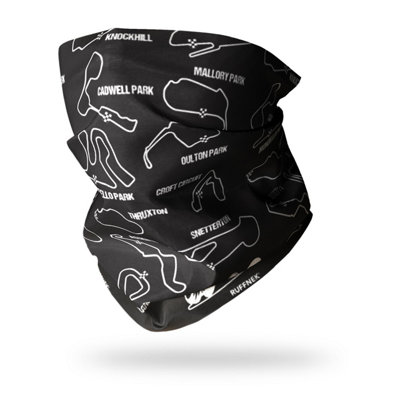 Ruffnek Motorcycle Circuits Biker Snood Neck Gaiter Multifunctional Tube Scarf For MotorbikesOutdoors And Travel from B&Q
