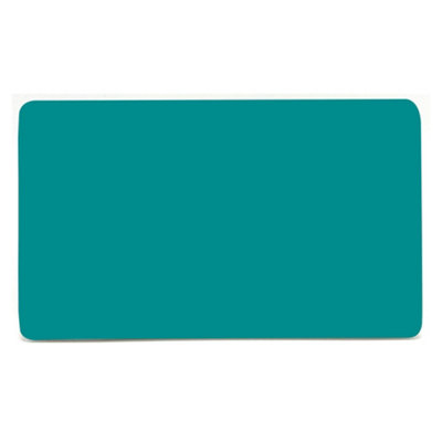 Trendiswitch Bright Teal Double Blanking Plate from B&Q