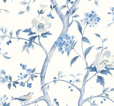  - Floral Trail Chinoiserie Peel And Stick Wallpaper