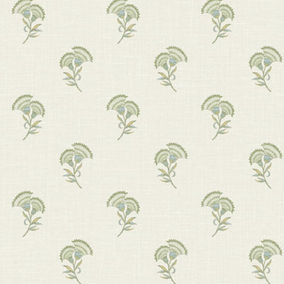 Galerie Green Lotus Motif Wallpaper from B&Q