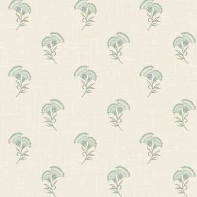 Galerie Green Lotus Motif Wallpaper from B&Q