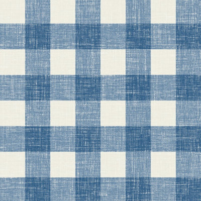Galerie Blue Bebe Gingham Wallpaper from B&Q